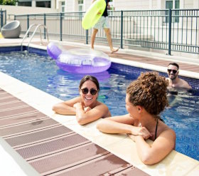 Social Hub has an outdoor swimming pool